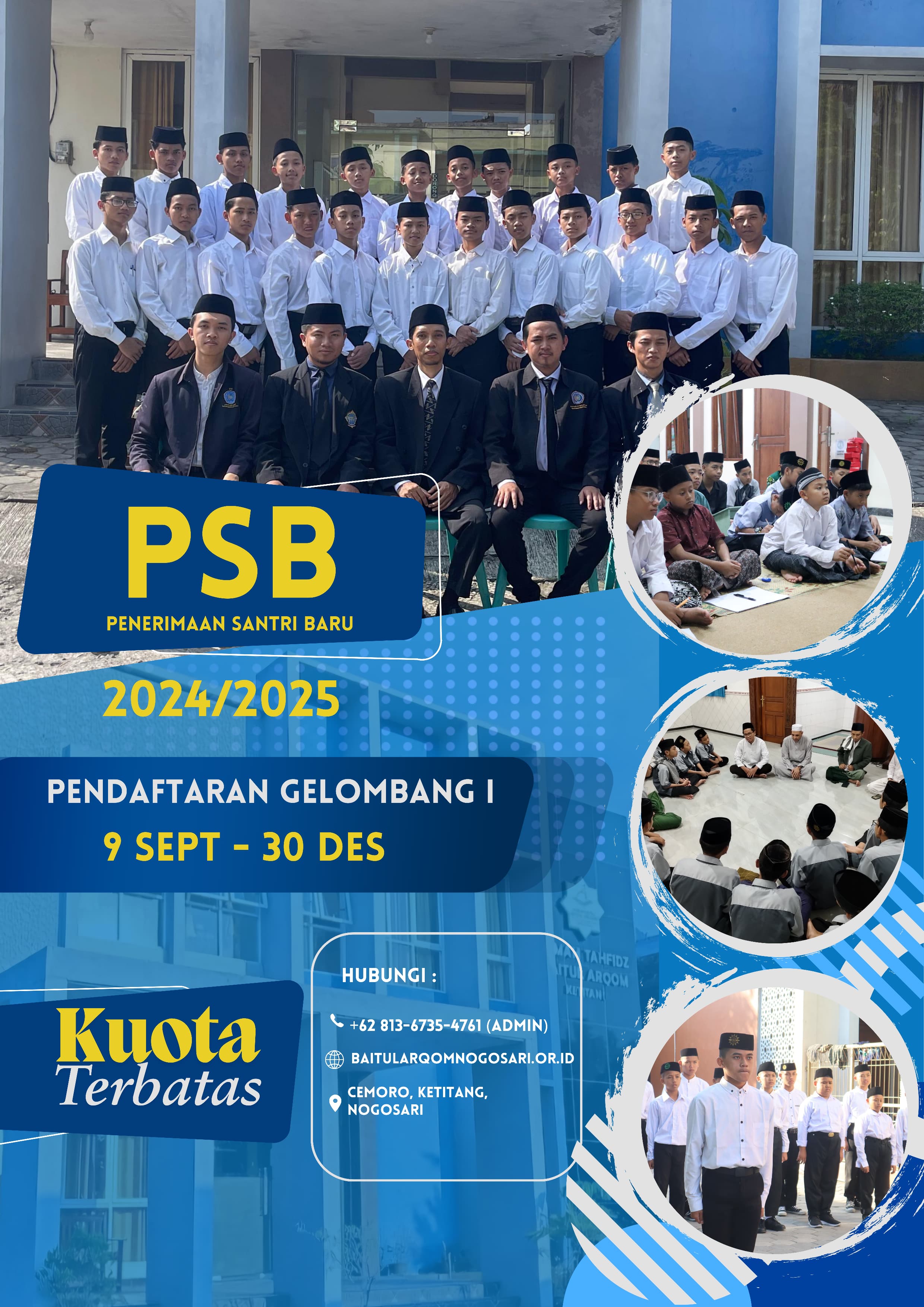 Pendaftaran Rumah Tahfidz Baitul Arqom